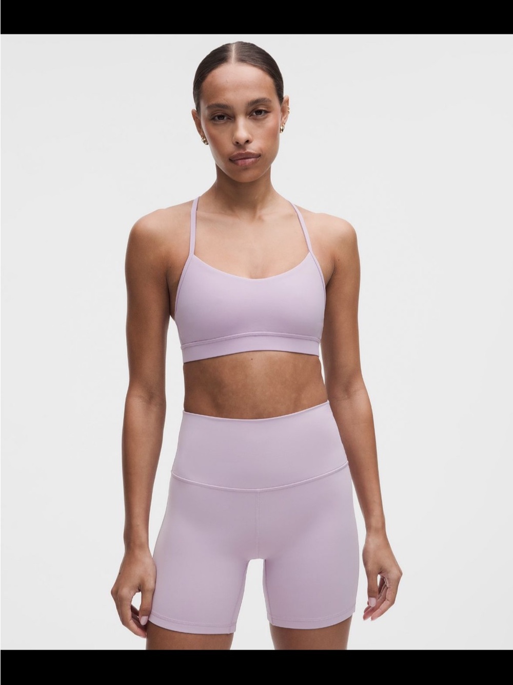lululemon athletica Light Lavender Strappy Sports Bra
